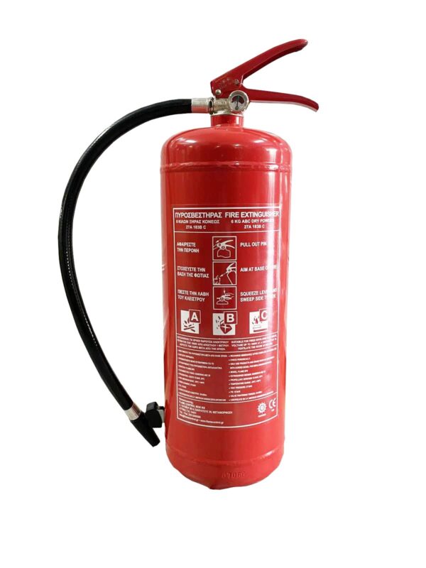 Πυροσβεστήρας ξηράς κόνεως <br/>6 kg, 27Α-183ΒΠυροσβεστήρας ξηράς κόνεως <br/>6 kg, 27Α-183Β
